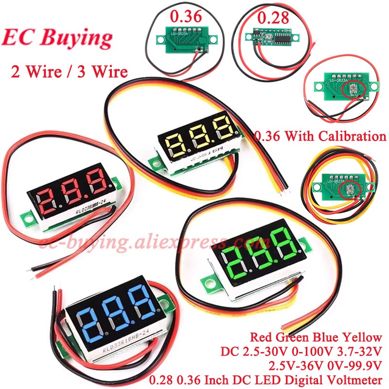 Power Supply Tester - 1-10 Stück 0,28-0,36 Zoll DC Mini