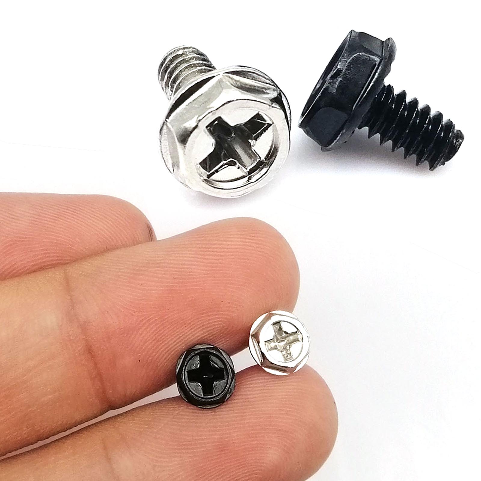 100 Stück Schwarz Silber 6 # - – Psu Computer Bewertung und Preis