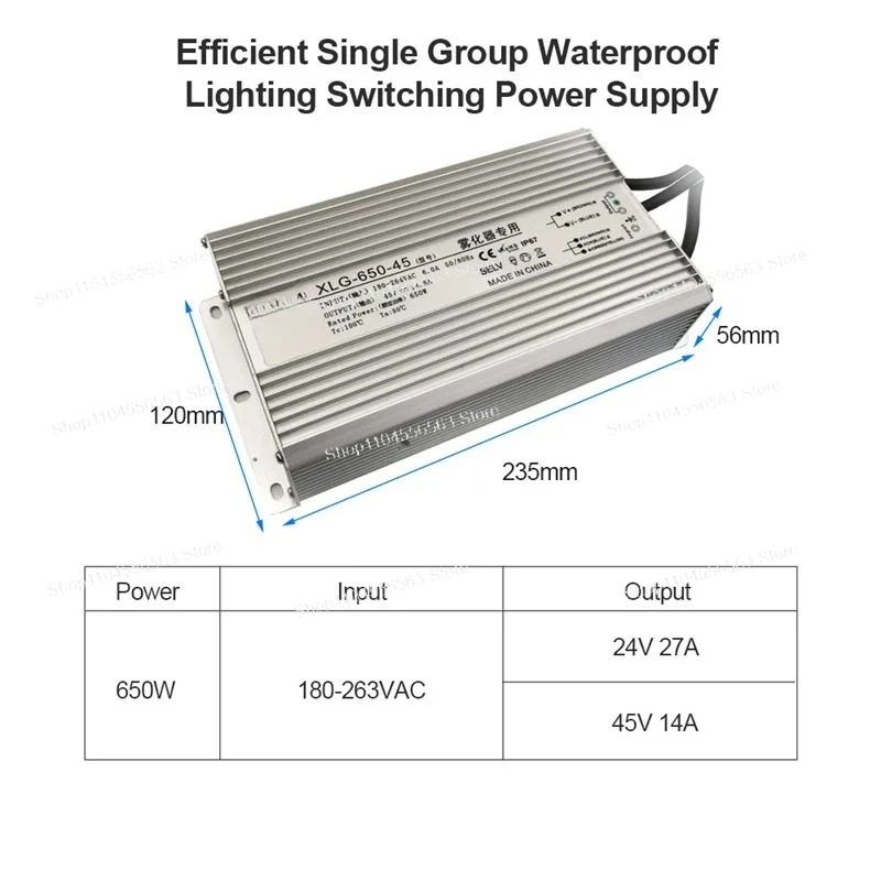 650W Wasserdichtes IP67 Netzte – Power Supply 650W Bewertung und Preis