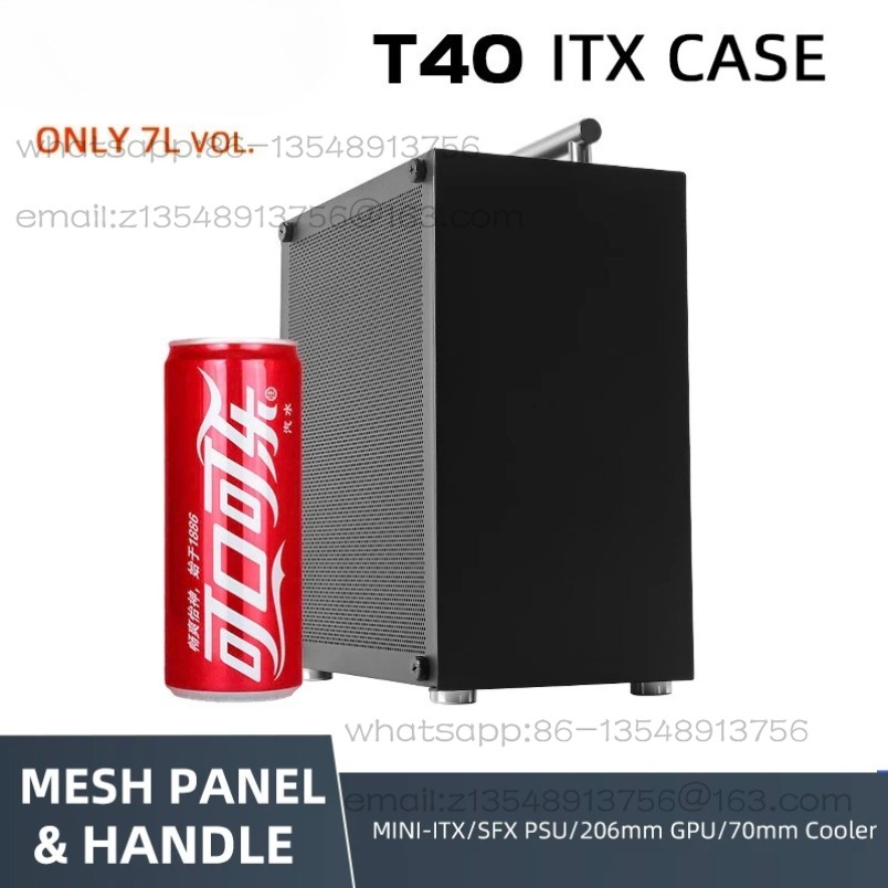 T40 Mini ITX Schwarzes Gehäuse – Psu Computer Bewertung und Preis