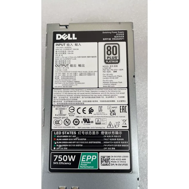 für DELL 750W EPP Green Standa – Power Supply 750W Bewertung und Preis
